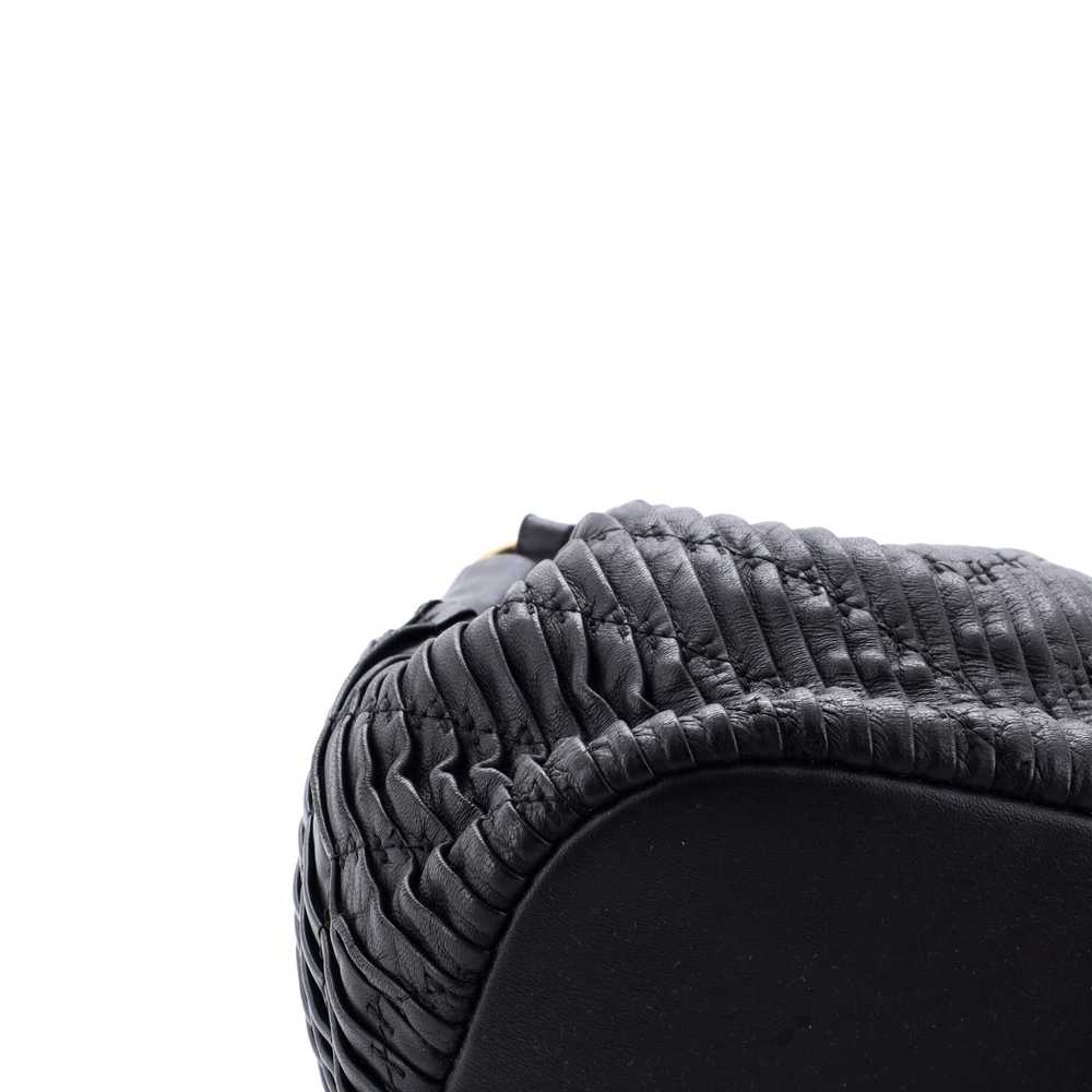 CHANEL Coco Pleats Drawstring Bag Pleated Crumple… - image 6