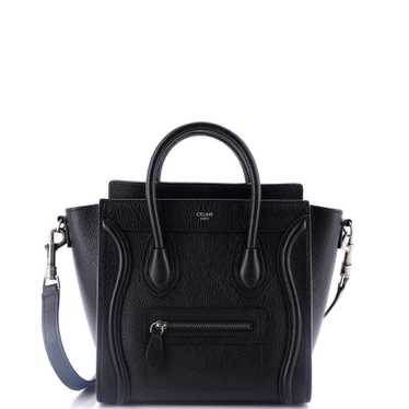 CELINE Luggage Bag Grainy Leather Nano