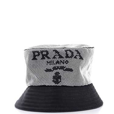 PRADA Bucket Hat Crystal Embellished Re-Nylon