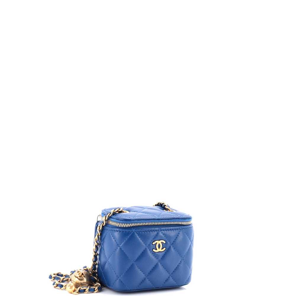 CHANEL Pearl Crush Vanity Case with Chain Quilted… - image 2