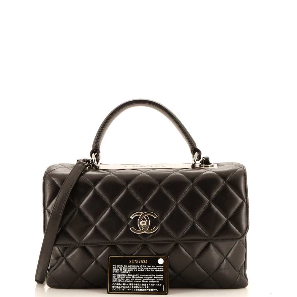 CHANEL Trendy CC Top Handle Bag Quilted Lambskin … - image 2