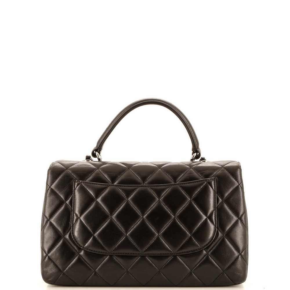 CHANEL Trendy CC Top Handle Bag Quilted Lambskin … - image 4