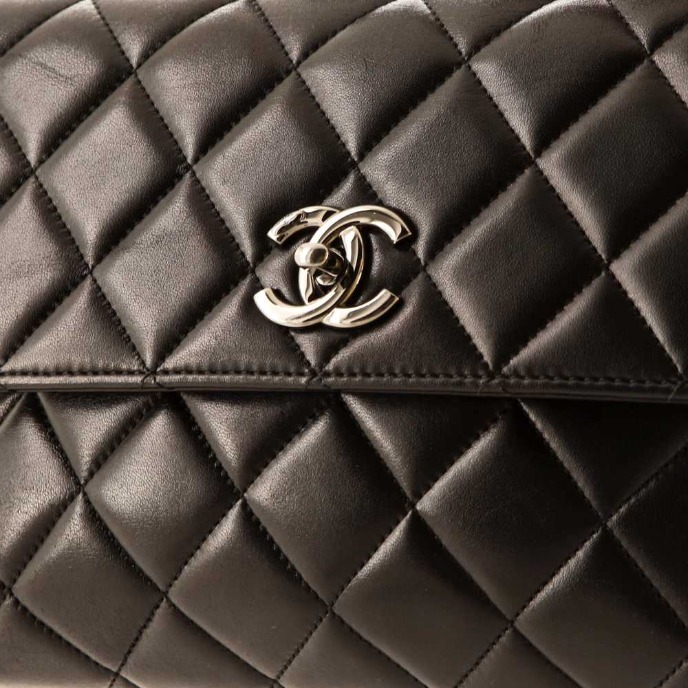 CHANEL Trendy CC Top Handle Bag Quilted Lambskin … - image 7