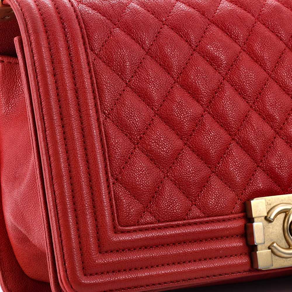 CHANEL Boy Flap Bag Quilted Caviar Old Medium - image 6