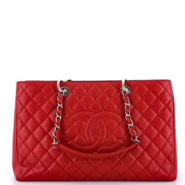 CHANEL Grand Shopping Tote Quilted Caviar XL