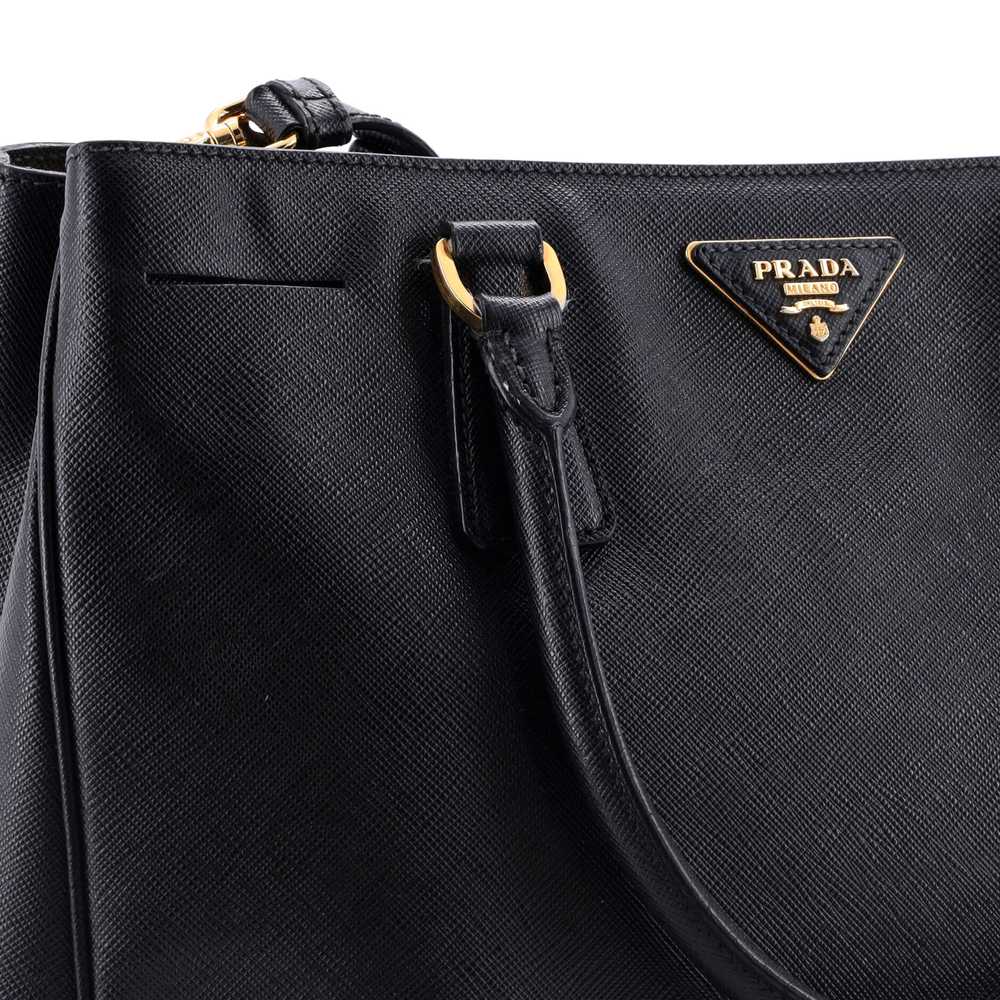 PRADA Double Zip Lux Tote Saffiano Leather Medium - image 7