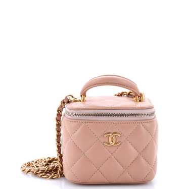 CHANEL Classic Top Handle Vanity Case with Chain … - image 1