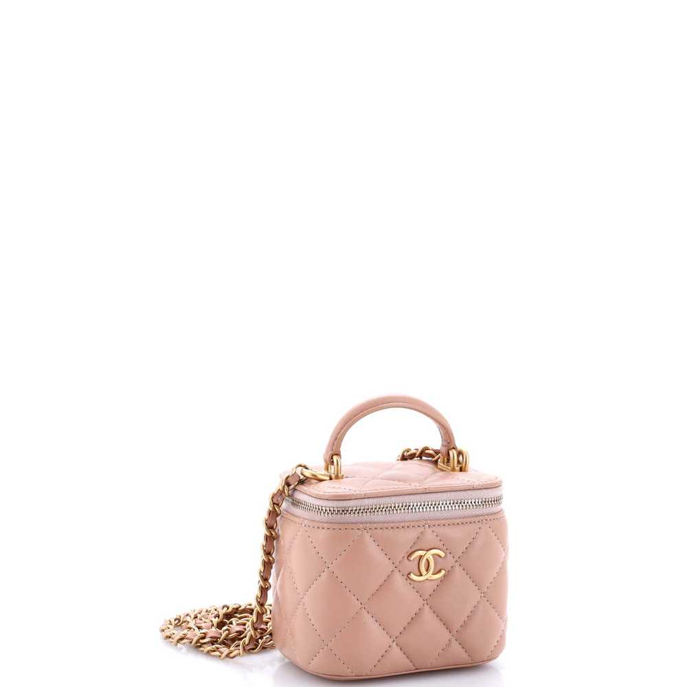 CHANEL Classic Top Handle Vanity Case with Chain … - image 3