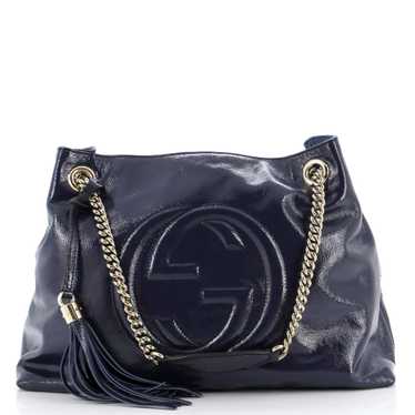 GUCCI Soho Chain Strap Shoulder Bag Patent Medium - image 1