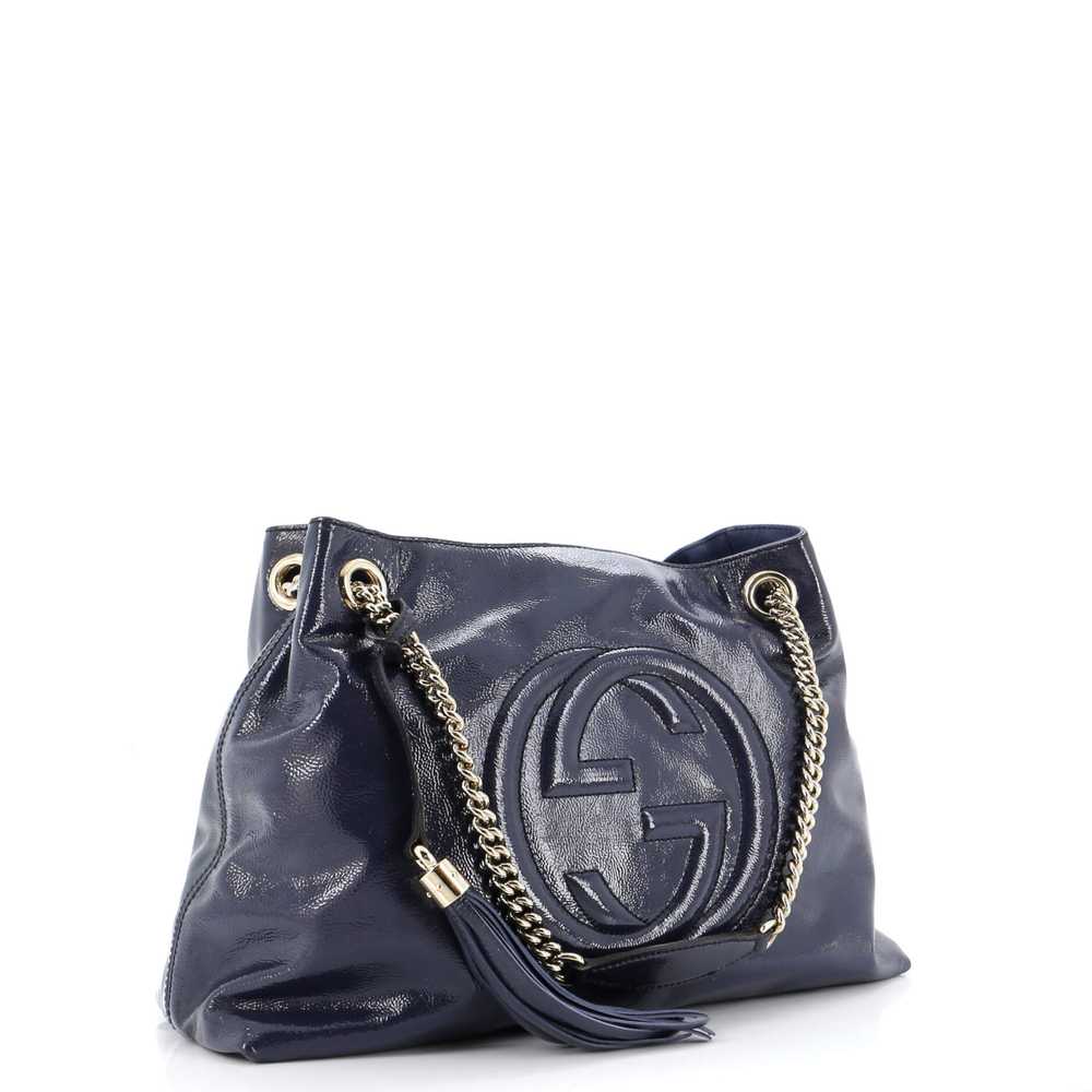 GUCCI Soho Chain Strap Shoulder Bag Patent Medium - image 2