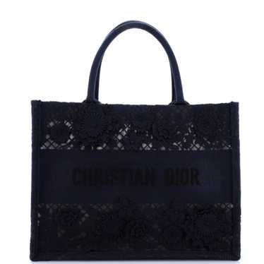 Christian Dior Book Tote Embroidered Lace Medium