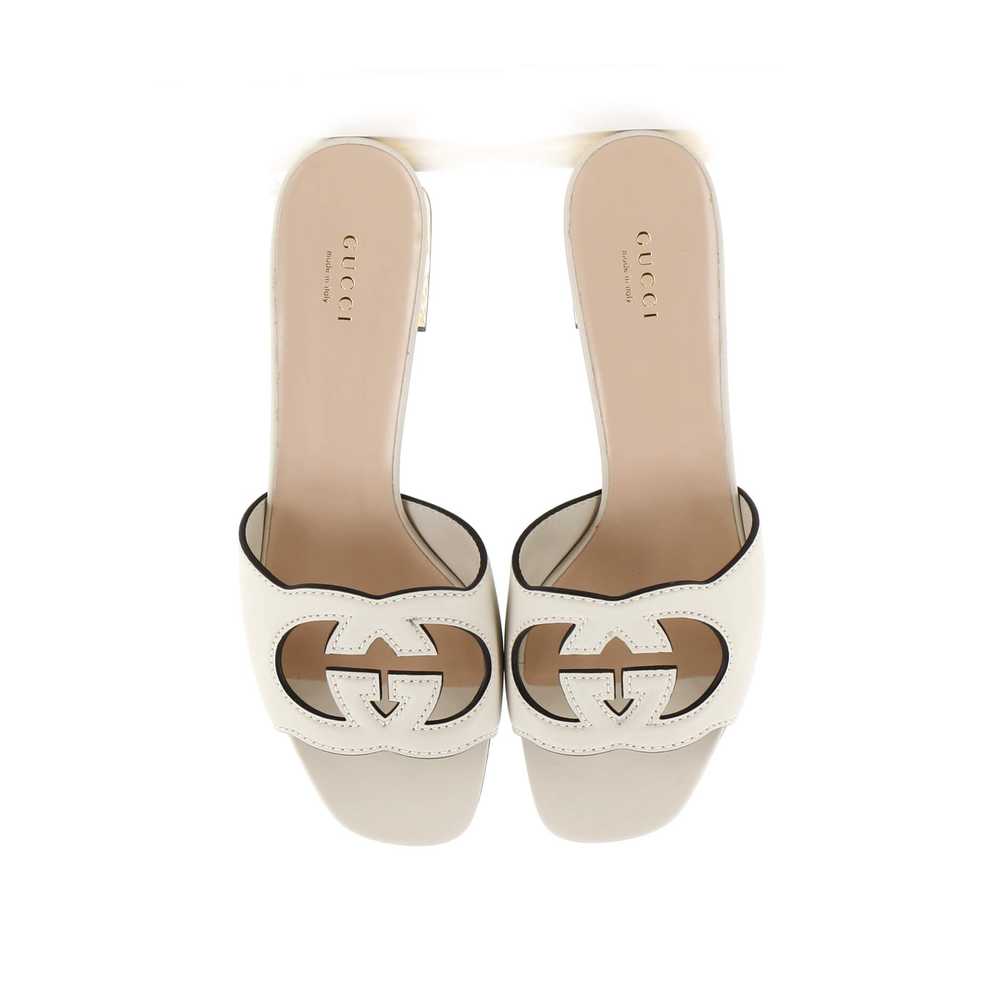 GUCCI Women's Interlocking G Cut-Out Heeled Slide… - image 2