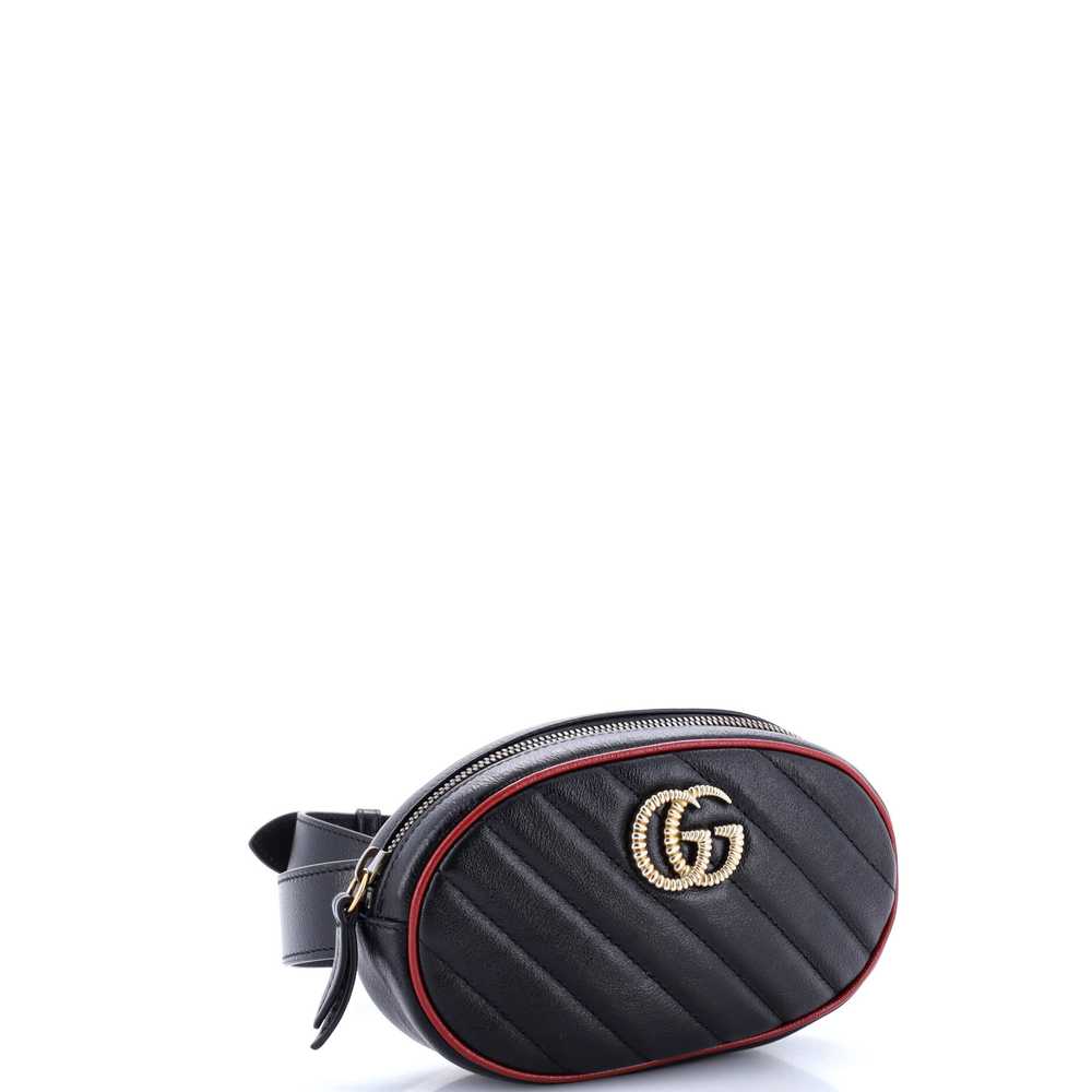 GUCCI GG Marmont Belt Bag Diagonal Quilted Leather - image 2