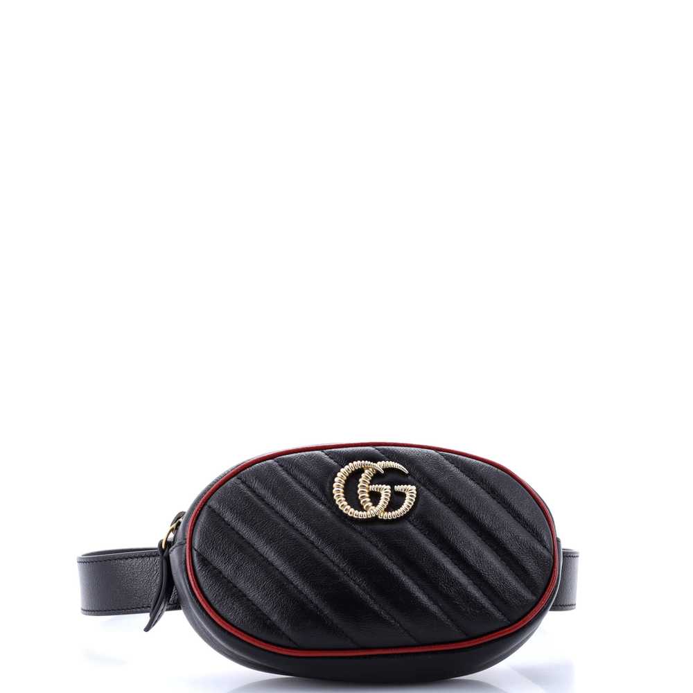 GUCCI GG Marmont Belt Bag Diagonal Quilted Leather - image 4