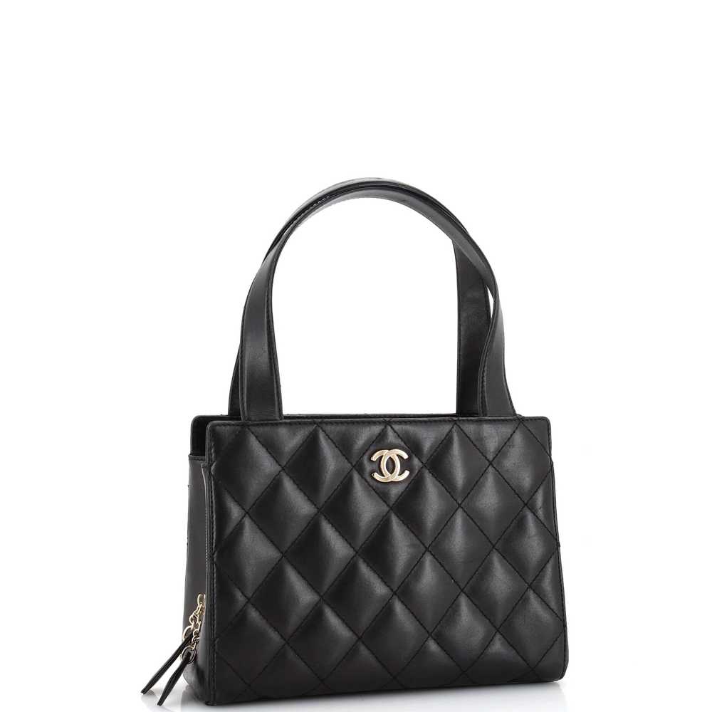 CHANEL Vintage CC Zip Around Shoulder Bag Quilted… - image 2