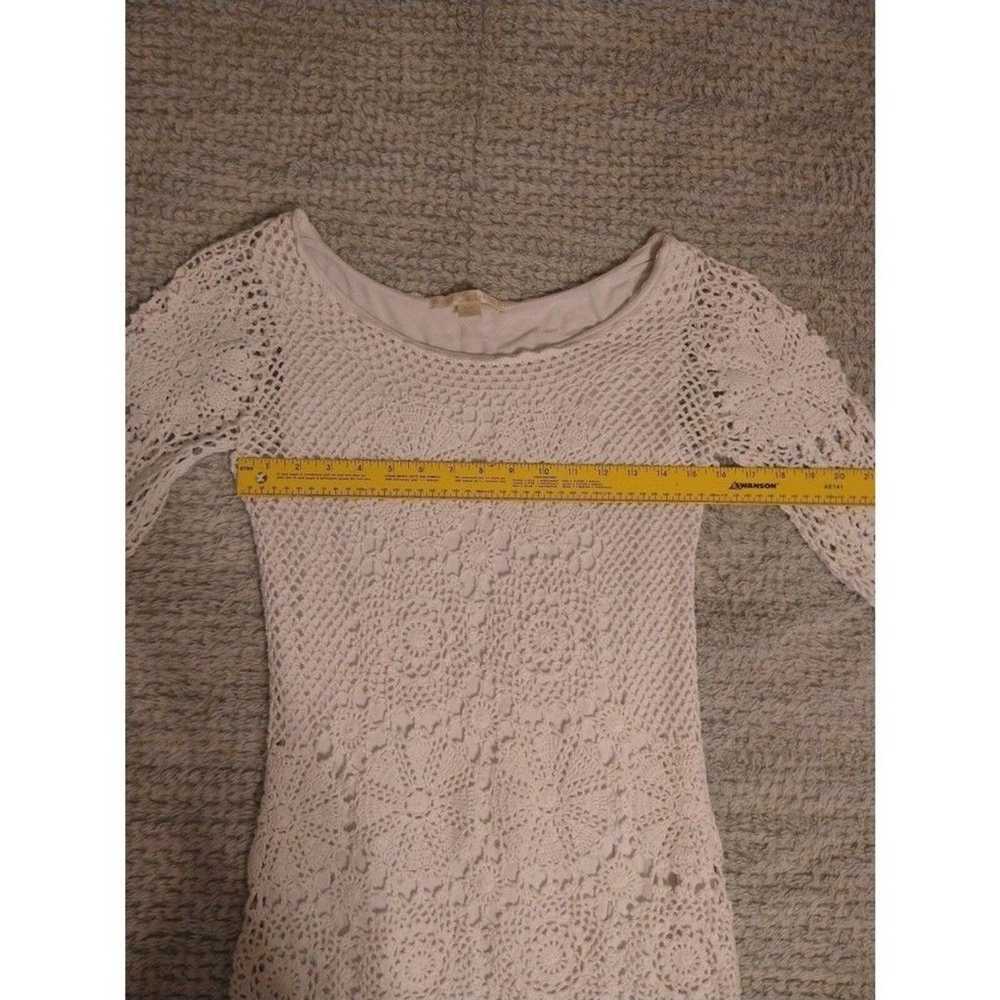 Boston proper Summer crocheted  White Large dress - image 7