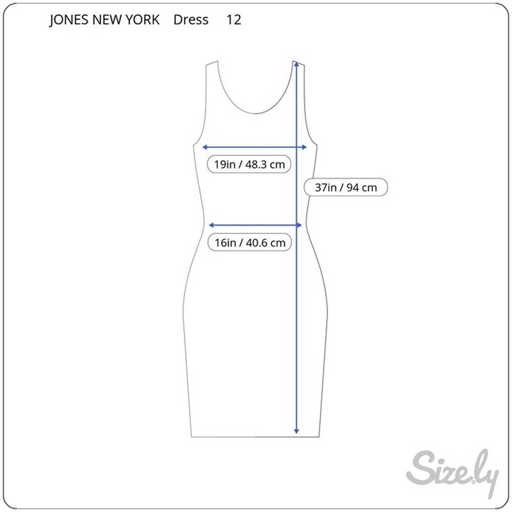 Jones New York Stretch Dress Size 12 Green Tropic… - image 4