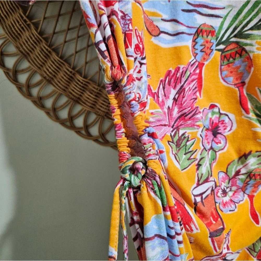 Zara tropical print mini dress - image 6