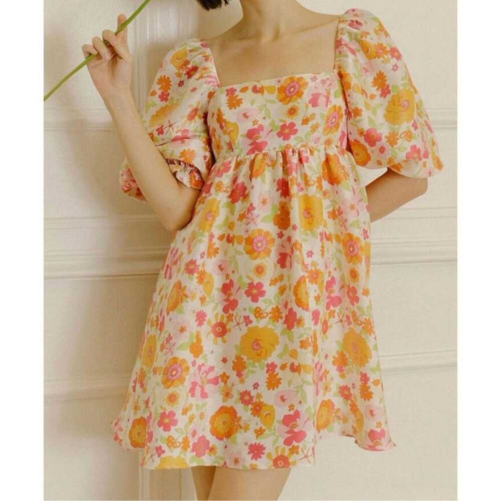 * NWOT Storia size small floral babydoll dress - image 2