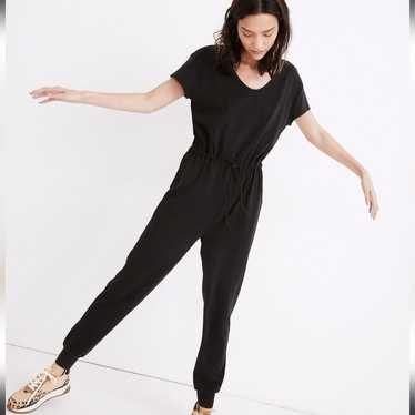 Madewell MWL Breeze Drawstring Jumpsuit Black Size