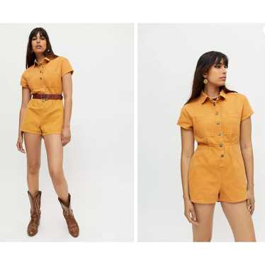 BDG Small Joey Short Sleeve Coverall Romper