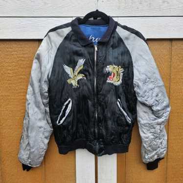 50s souvenir jacket japanvintage スカジャン 1950's JAPAN SOUVENIR JACKET スカジャン 顔虎 TTSジッパー