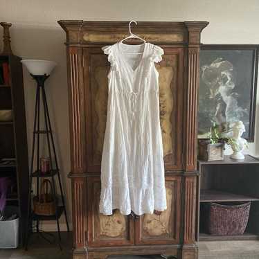 Vintage 1990s cotton prairie maxi dress - image 1