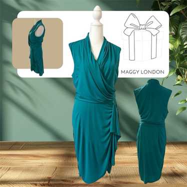 Maggy London Faux Wrap Dress