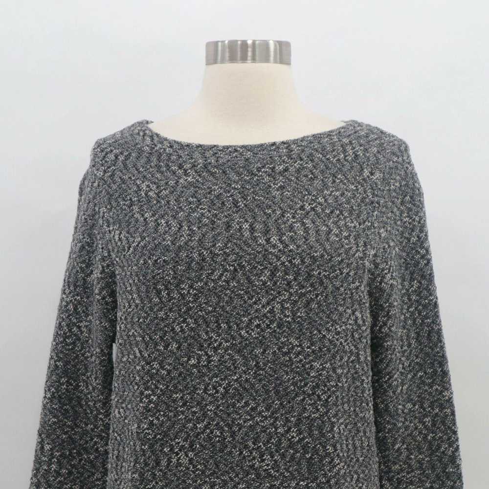 Cos Soft Marled Gray Stretch Workwear Pullover Sw… - image 2