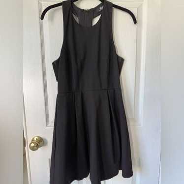 Womens LuLus Black sleeveless skater dress - M