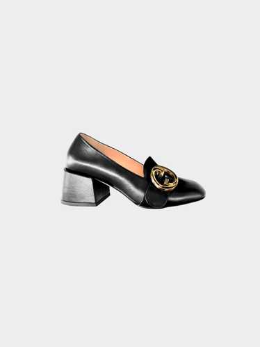 Gucci 2020s Black Leather Interlocking G Blondie P