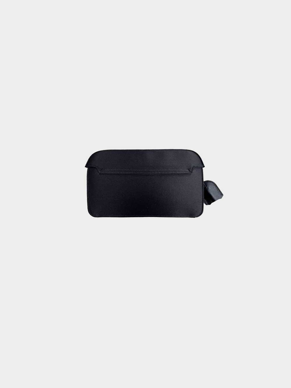 Gucci 2010s Black Lady Lock Satin Clutch - image 2