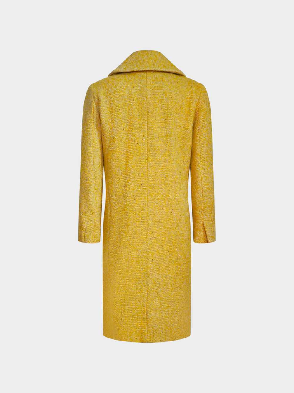 Balenciaga 2000s Yellow Mottled Wool and Mohair T… - image 2