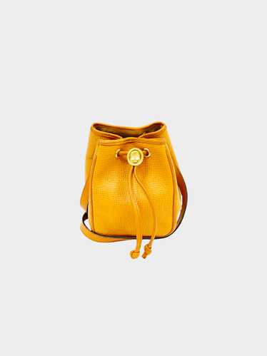 Christian Dior 1990s Leather Oval Bucket Bag