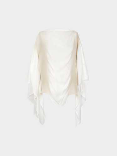 Issey Miyake Summer 2003 Ivory and Beige Cotton P… - image 1