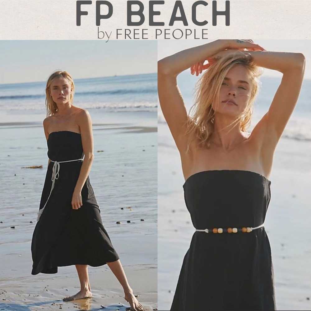 FP Beach by Free People Peyton Maxi Black Ash Bea… - image 1