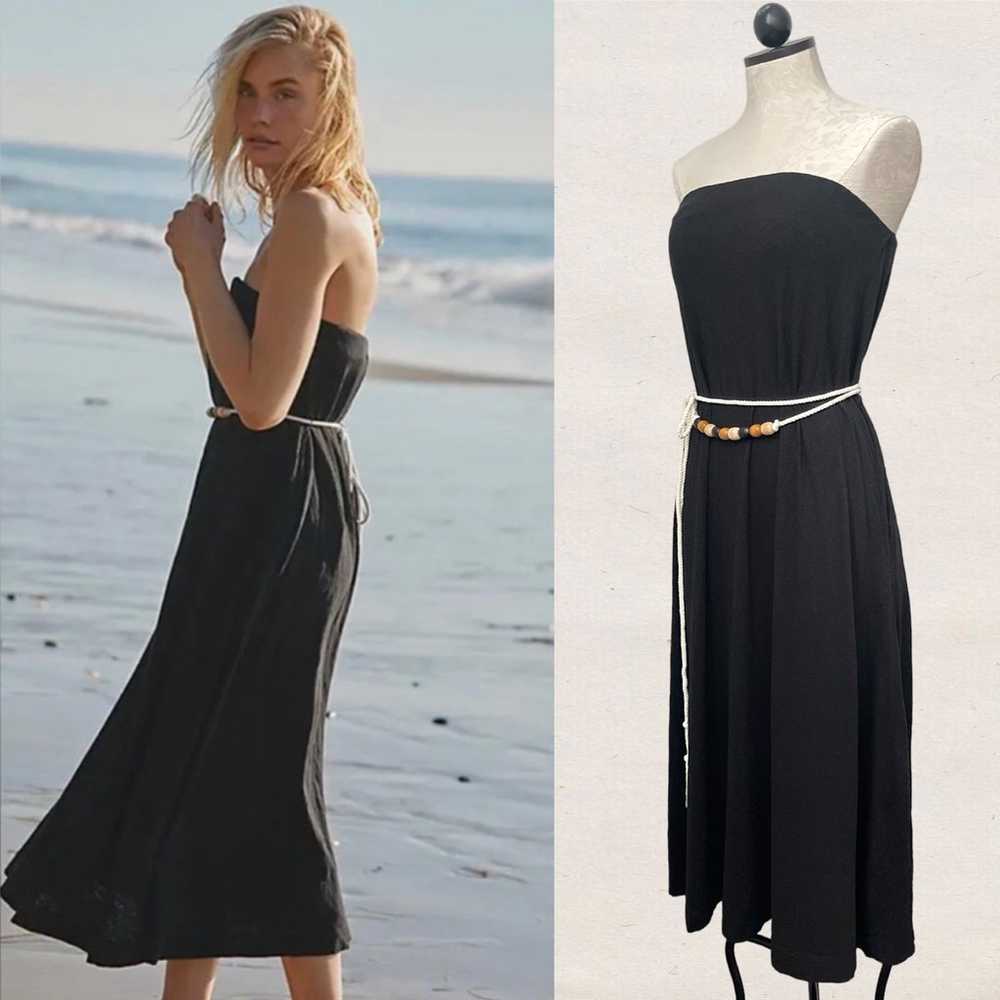 FP Beach by Free People Peyton Maxi Black Ash Bea… - image 4