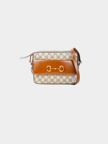 Gucci 2023 Brown Horsebit 1955 Small Shoulder Bag