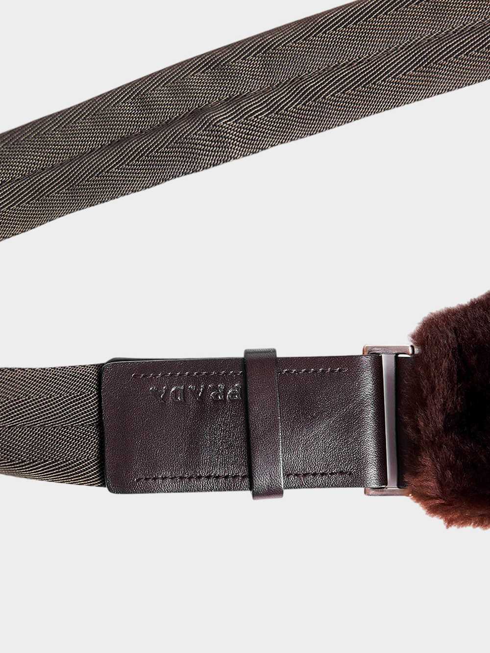 Prada FW 1999 Brown Crossbody Fur Bag - image 3