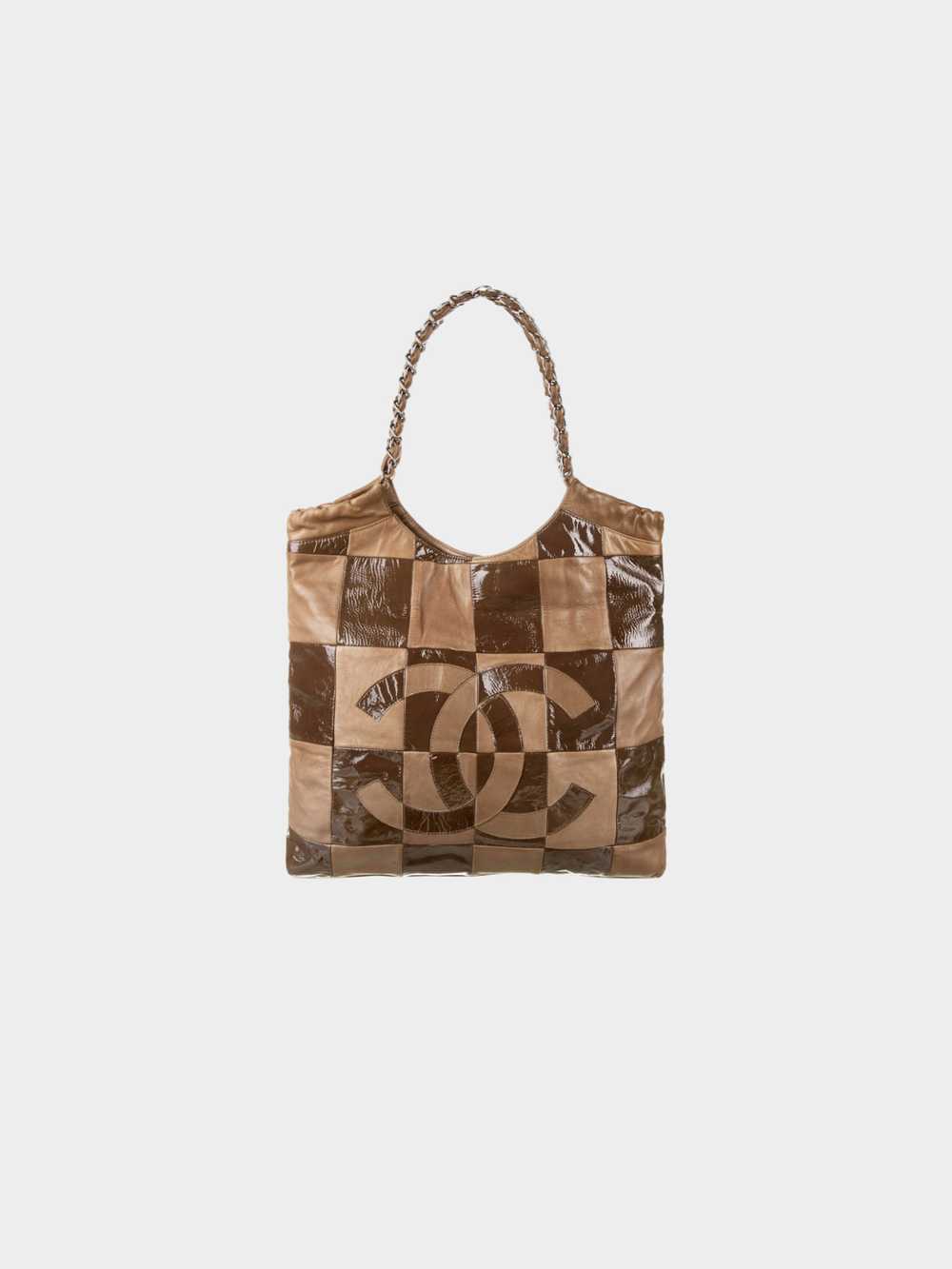 Chanel FW 2007 Brown Patchwork Tote Bag - image 1