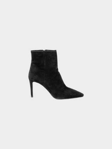 Prada 2010s Black Suede High-Heeled Booties