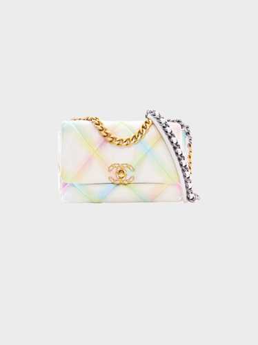 Chanel 2022 19' Multicolor Goatskin Quilted Medium