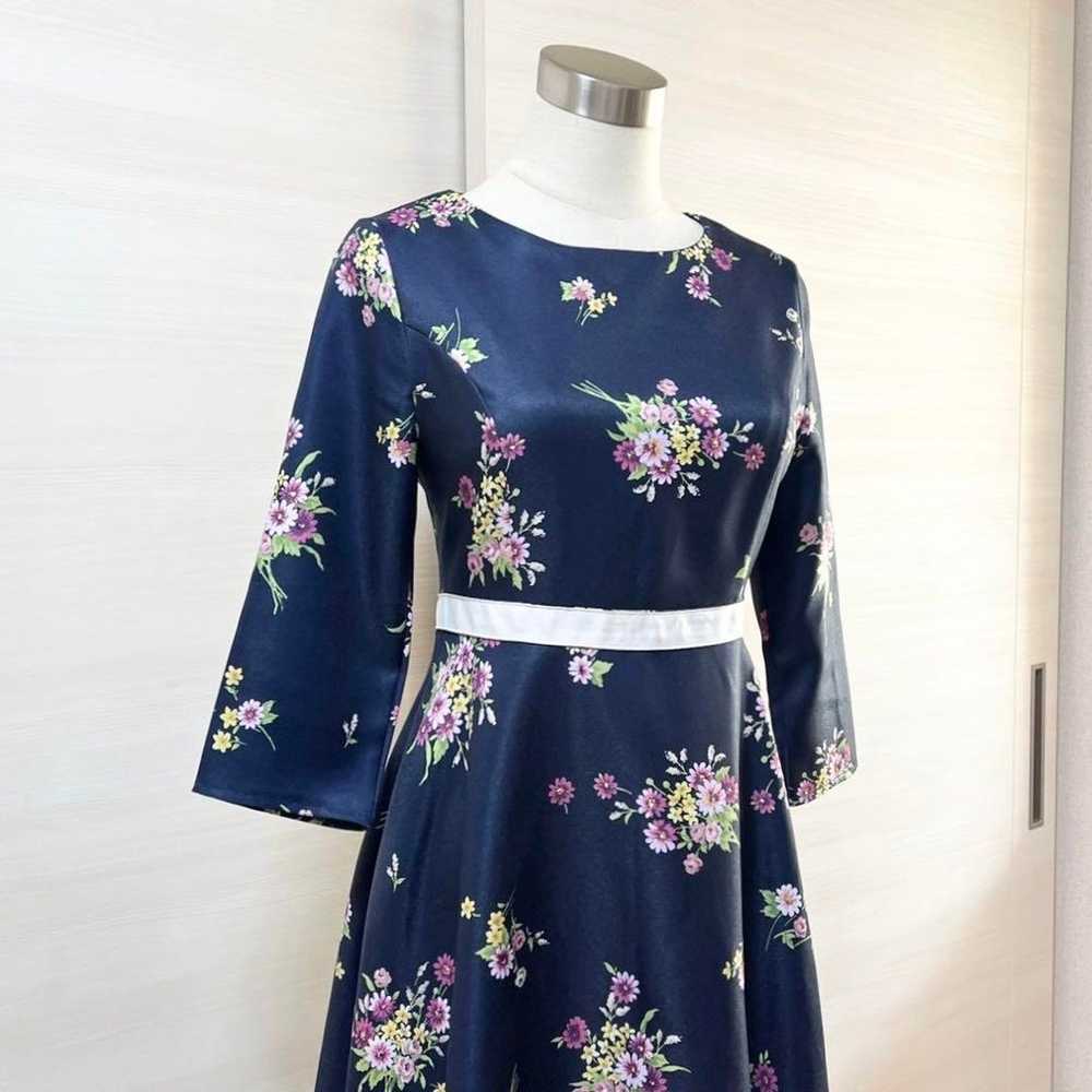 Tokko closet★ Waist color line floral print one-p… - image 6