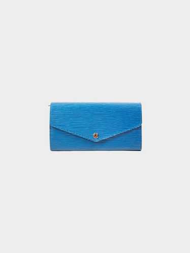 Louis Vuitton Early 2010s Blue Portefeuille Sarah 