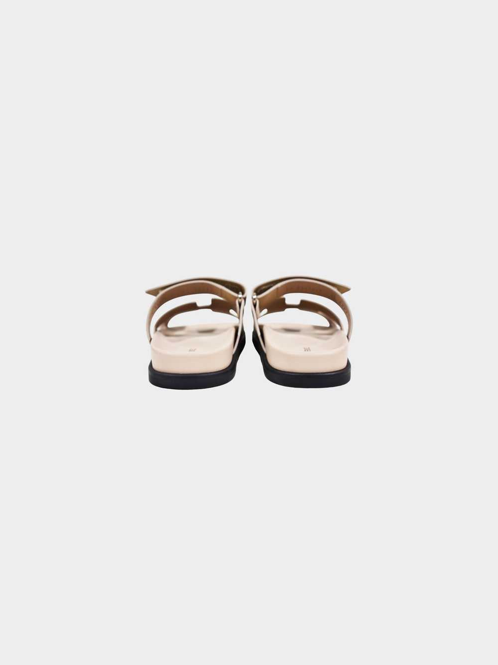 Hermès 2010s Beige Mastic Chypre Leather Sandals - image 4