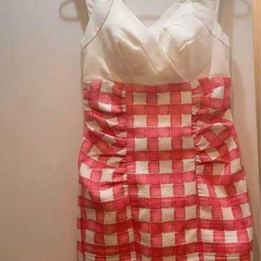 【Excellent Condition】Gingham Check Mini Dress wit… - image 1