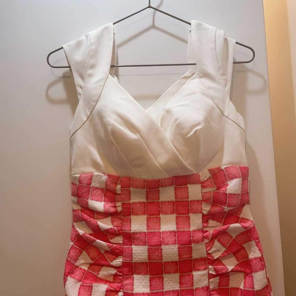 【Excellent Condition】Gingham Check Mini Dress wit… - image 6