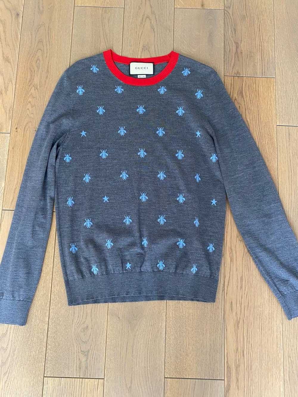 Gucci Gucci Wool Bees and Stars Sweater - image 1