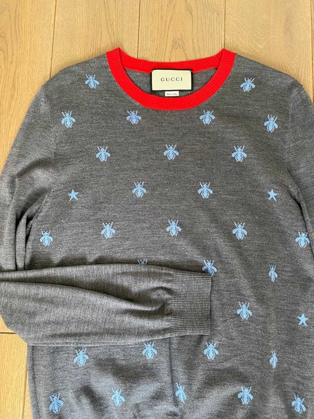 Gucci Gucci Wool Bees and Stars Sweater - image 2