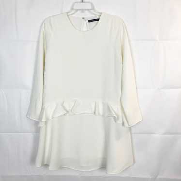 Zara Trafaluc Collection Long Sleeve Ribbed Ruffle